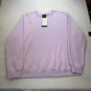 Jordan Womens Brooklyn Fleece Crewneck Sweatshirt Purple FV7074-537 Large NWT thumbnail 2