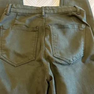 Zara Women’s Army Green Stretch Skinny Jeans Size 4 thumbnail 4
