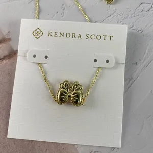 🎀 Kendra Scott Haley Bow Short Pendant Necklace thumbnail 2