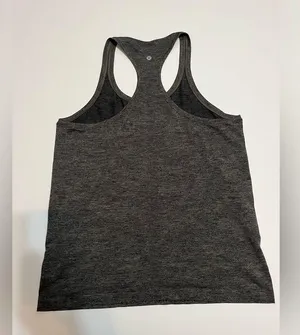 lululemon athletica Swiftly Tech Racerback 2.0 Camo Black/Grey Sage -Size 14 thumbnail 4