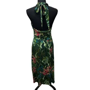 Anthropologie Farm‎ Rio Foliage Jungle Cutout Cover-Up In Dark Green Size Small thumbnail 5