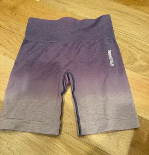 Gymshark Purple Ombre High-Waist Bike Shorts small thumbnail 1