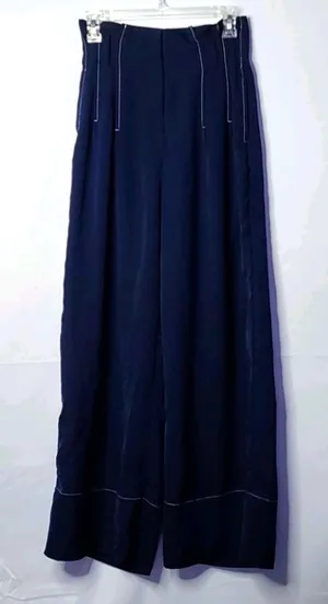 Essue pleated wide leg boho bohemian pants sz S thumbnail 1