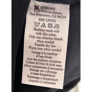 Everlane The Bi-Stretch Work Pant Womens 8 Side Zip Slim Leg Navy Blue Ankle New thumbnail 6
