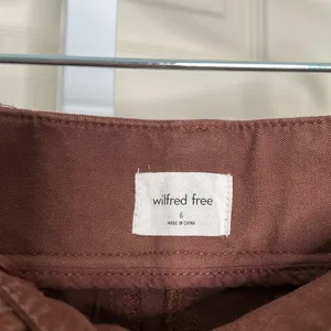 Aritzia Wilfred Wide Leg Brown Trousers Size 6 A23 thumbnail 4