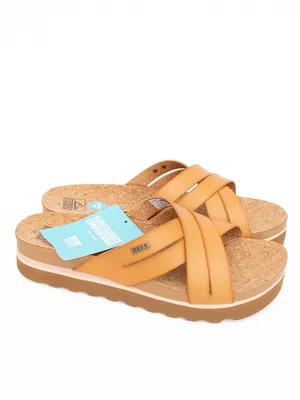 REEF - Cushion Bloom Hi Natural Platform Slide Sandals thumbnail 3