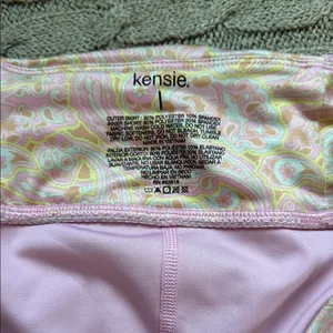 Kensie Pink and Yellow Paisley Skort thumbnail 2