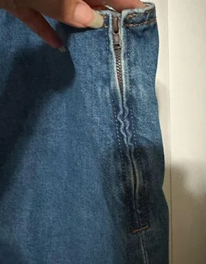 Forever 21 denim jean overall skirt thumbnail 3
