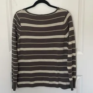 Smartwool Merino Striped V Neck Sweater Medium thumbnail 3