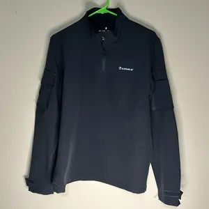 Men’s Golf pullover black size small NWOT arm pockets thumbnail 1