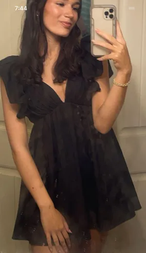 Amazon Black Mini Dress thumbnail 1