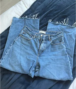 Abercrombie Wide Leg Crop Jeans Curve Love thumbnail 3