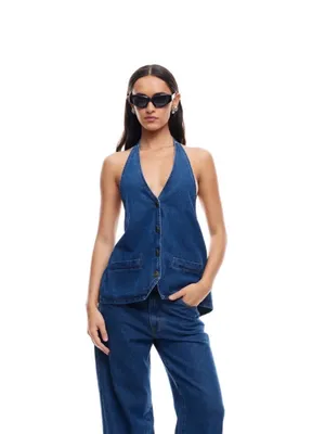 Lioness Hills Halter Dark Denim thumbnail 4