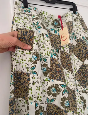 Anthropologie Floral Patchwork Maxi Skirt thumbnail 9
