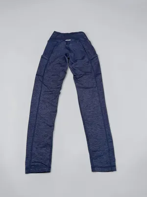 Aerie Play Real Me High Waisted‎ Pocket Leggings XS Navy Heather thumbnail 3