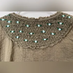 Intimately Free‎ People NWOT Sweet As Roses Lounge Set Olive green Size XS thumbnail 14