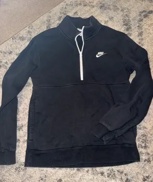 Nike Black Quarter-Zip Pullover Sweater thumbnail 1