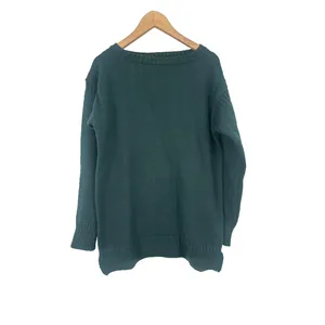 Woolovers Sweater Womens Small Green 100% British Wool‎ Classic Preppy Pullover thumbnail 2
