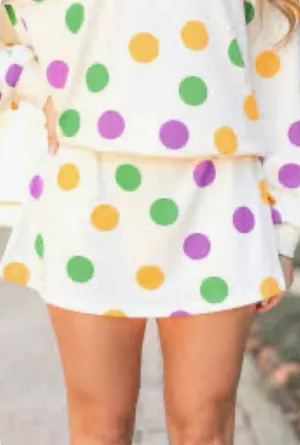 Polka dot skort thumbnail 1