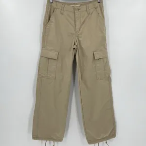 Levi's 94 Baggy Cargo Utility Pants Tan Khaki High Rise‎ Women’s Size 26 W26 L30 thumbnail 3