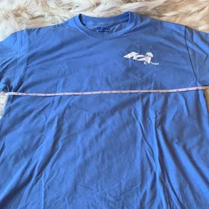 Alpha Phi Blue Rise Up for MDA Charity Graphic Tee Gildan Sorority Size L thumbnail 4