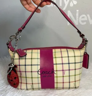 y2k COACH Heritage Plaid Mini Purse Shoulder Bag Wristlet thumbnail 1