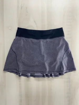 LULULEMON womens circuit breaker black polka dot pleated workout skirt 4 tall thumbnail 4