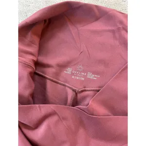 Aerie Offline Real Me Crossover High Waisted Leggings Pink XL Short Brick Stone thumbnail 4