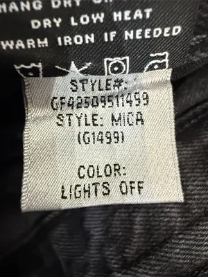GRLFRND Mica High Rise Straight Jeans 28 Lights Off Distressed Black $248 thumbnail 11