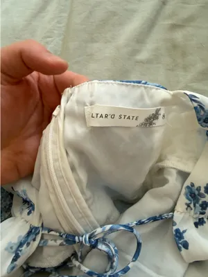 Altar'd State Dress Mini Floral Blue Small thumbnail 3