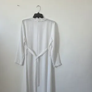 California Dynasty White Maxi Dress Vintage Style Victorian Modest Grandma Small thumbnail 8