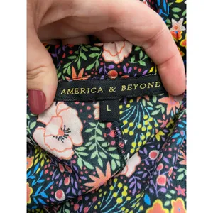 America & Beyond Ditsy Floral Fiesta Maxi Dress Size‎ L thumbnail 2