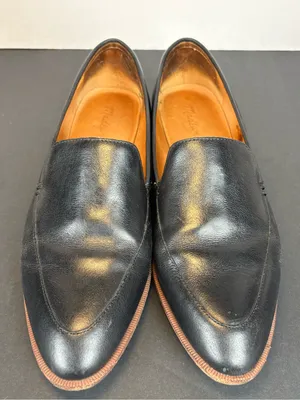 Madewell Black Leather Slip-On Loafers thumbnail 6