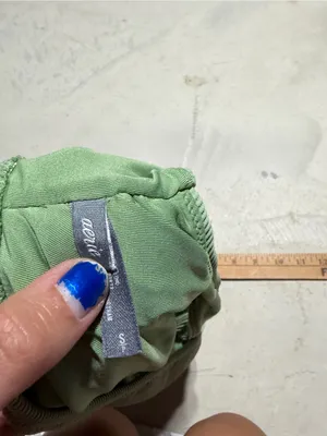 Aerie scoop Ribbed Sage Green Bikini Top small thumbnail 4