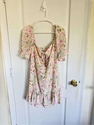 Abercrombie & Fitch NEW Flirty Pink Floral Day Dress thumbnail 3
