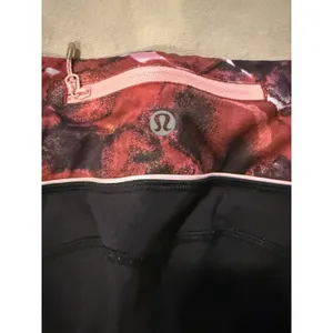 Lululemon Speed Tight Cozy Athleisure Athletic Floral Trim Detail‎ Leggings 8 thumbnail 8