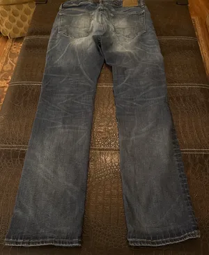 American Eagle Jeans Mens 34x34 Slim Straight Next Level Flex Med Wash Denim thumbnail 8