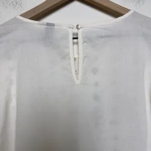 Universal Thread‎ Women 100% Cotton Peplum Top XXL White Embroidered Cottage thumbnail 10