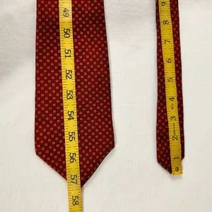 Fabris Venezia Silk Men's Tie Vintage Burgundy Classic Handmade Necktie thumbnail 4