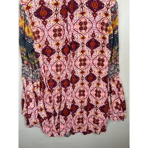 The Rustic Rack Boutique Bohemian Floral Print V Neck Flared Sleeve Blouse Sz M thumbnail 11