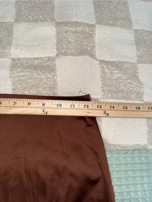 NWT‎ Sunday Best Cognac Mini Skirt 00 Brown thumbnail 2