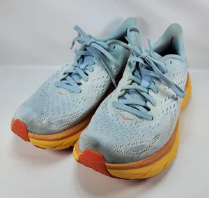 Hoka Clifton 8 Running Shoes Women 8.5 Blue Summer Song 1119394 Cushioned Sport thumbnail 1