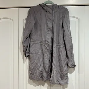 Lululemon Womens City‎ Stroll Lightweight Jacket Size 6 Silverscreen Tencel thumbnail 2