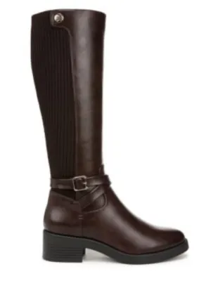 LifeStride Women's Brittany Knee High riding brown Boots NEW size 8.5 Wide thumbnail 1