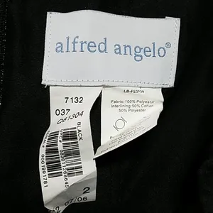 Alfred Angelo Black Strapless Satin Formal Dress (2) thumbnail 8