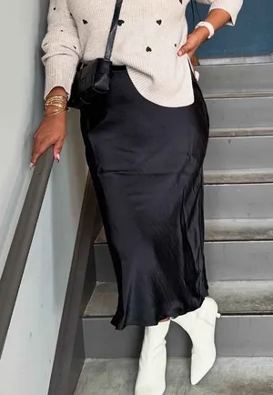 A New Day Black Maxi Skirt thumbnail 1