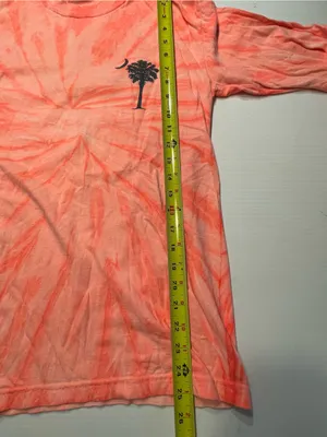 Myrtle Beach South Carolina Coral Tie-Dye Lng Slv T Shirt Women Sz XS/S Palmetto thumbnail 4