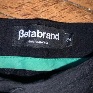 Betabrand black ponte knit business casual size 2 pants thumbnail 2