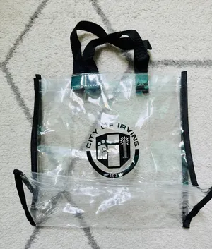 daisy chain x city of irvine exclusive clear plastic tote bag, brand new thumbnail 1