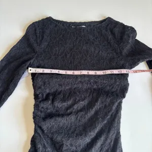 Princess Polly Que Sera Long Sleeve Mini Dress Women’s Size 2 NWT Black Bodycon thumbnail 6